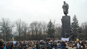 В Харькове произошла потасовка с участием митингующих